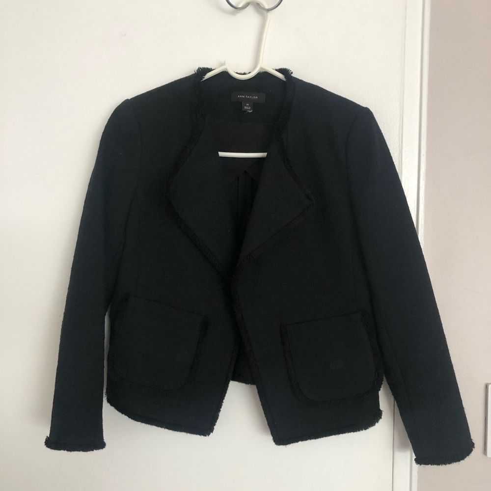 Ann Taylor Tweed Blazer XS